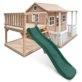 Lifespan Kids Play Houses Finley Cubby House with Green Slide - Lifespan Kids 9347166085399 LKCH-FIN-GN Buy online: Finley Cubby House with Green Slide - Lifespan Kids Happy Active Kids Australia
