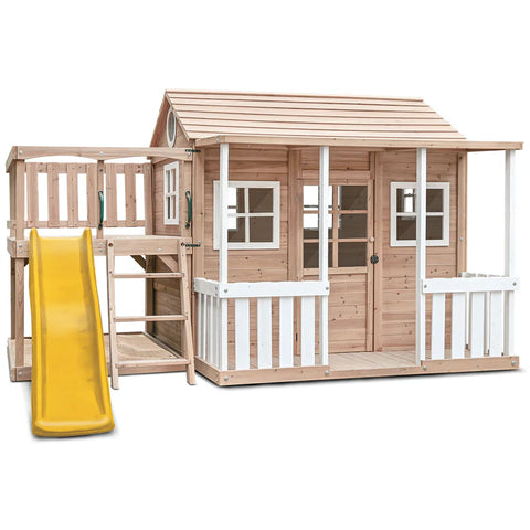 Lifespan Kids Play Houses Finley Cubby House with Yellow Slide - Lifespan Kids - OUT OF STOCK eta TBA 9347166085405 LKCH-FIN-YL Buy online: Finley Cubby House with Yellow Slide - Lifespan Kids Happy Active Kids Australia