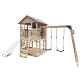 Lifespan Kids Play Houses Kingston Cubby House with Monkey Bars, Swings and White Slide - Lifespan Kids - OUT OF STOCK eta mid-late Oct (preorder available now) 9347166085658 LKCH-KING-PW Kingston Cubby House with Monkey Bars, Swings and White Slide Happy Active Kids Australia
