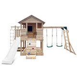 Lifespan Kids Play Houses Kingston Cubby House with Monkey Bars, Swings and White Slide - Lifespan Kids - OUT OF STOCK eta mid-late Oct (preorder available now) 9347166085658 LKCH-KING-PW Kingston Cubby House with Monkey Bars, Swings and White Slide Happy Active Kids Australia