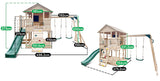 Lifespan Kids Play Houses Kingston Cubby House with Monkey Bars, Swings and Yellow Slide - Lifespan Kids - OUT OF STOCK eta mid-late Oct (preorder available now) 9347166085665 LKCH-KING-YL Kingston Cubby House with Monkey Bars, Swings and Yellow Slide  Happy Active Kids Australia