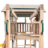 Lifespan Kids Play Houses Kingston Cubby House with Monkey Bars, Swings and Yellow Slide - Lifespan Kids - OUT OF STOCK eta mid-late Oct (preorder available now) 9347166085665 LKCH-KING-YL Kingston Cubby House with Monkey Bars, Swings and Yellow Slide  Happy Active Kids Australia
