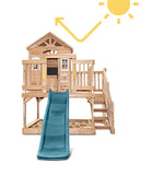 Lifespan Kids Play Houses Silverton Cubby House with 1.8m Blue Slide - Lifespan Kids 9347166085351 LKPC-SILVT-BU Buy online: Silverton Cubby House with 1.8m Blue Slide- Lifespan Kids Happy Active Kids Australia