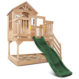 Lifespan Kids Play Houses Silverton Cubby House with 1.8m Green Slide - Lifespan Kids 9347166085368 LKPC-SILVT-GN Buy online: Silverton Cubby House with 1.8m Green Slide- Lifespan Kids Happy Active Kids Australia