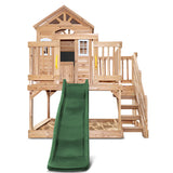 Lifespan Kids Play Houses Silverton Cubby House with 1.8m Green Slide - Lifespan Kids 9347166085368 LKPC-SILVT-GN Buy online: Silverton Cubby House with 1.8m Green Slide- Lifespan Kids Happy Active Kids Australia