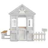 Lifespan Kids Play Houses Teddy Cubby House in White V2 - Lifespan Kids 9347166057914 LKCH-TEDV2WH Buy online: White Teddy Cubby House V2  -Lifespan Kids Happy Active Kids Australia