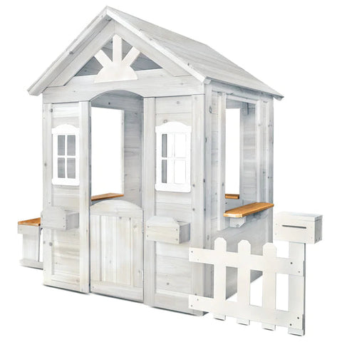 Lifespan Kids Play Houses Teddy Cubby House in White V2 - Lifespan Kids 9347166057914 LKCH-TEDV2WH Buy online: White Teddy Cubby House V2  -Lifespan Kids Happy Active Kids Australia