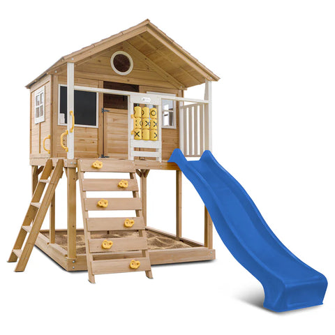 Lifespan Kids Play Houses Warrigal Cubby House with Blue Slide - Lifespan Kids 9347166085672 LKCH-WARR-BU Buy online: Warrigal Cubby House with Blue Slide - Lifespan Kids Happy Active Kids Australia