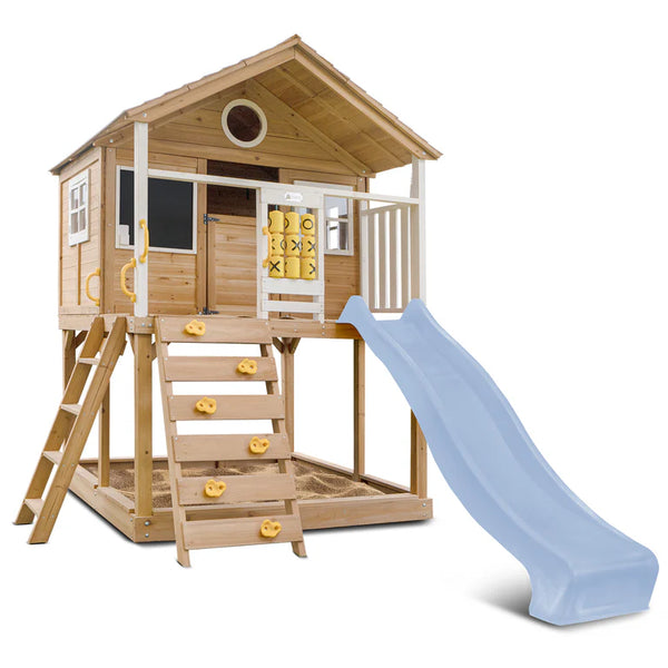 Lifespan Kids Play Houses Warrigal Cubby House with Pastel Blue Slide - Lifespan Kids 9347166085696 LKCH-WARR-PB Buy online: Warrigal Cubby House with Pastel Blue Slide - Lifespan Kids Happy Active Kids Australia