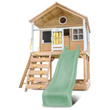 Lifespan Kids Play Houses Warrigal Cubby House with Pastel Green Slide - Lifespan Kids 9347166085702 LKCH-WARR-PG Buy online: Warrigal Cubby House with Pastel Green Slide - Lifespan Kids Happy Active Kids Australia