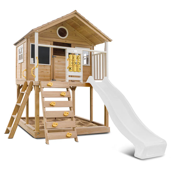 Lifespan Kids Play Houses Warrigal Cubby House with White Slide - Lifespan Kids 9347166085726 LKCH-WARR-PW Buy online: Warrigal Cubby House with White Slide - Lifespan Kids Happy Active Kids Australia