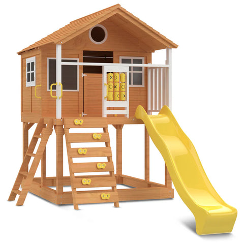 Lifespan Kids Play Houses Warrigal Cubby House with Yellow Slide - Lifespan Kids 9347166078445 LKCH-WARR-YEL Buy online: Warrigal Cubby House with Yellow Slide - Lifespan Kids Happy Active Kids Australia