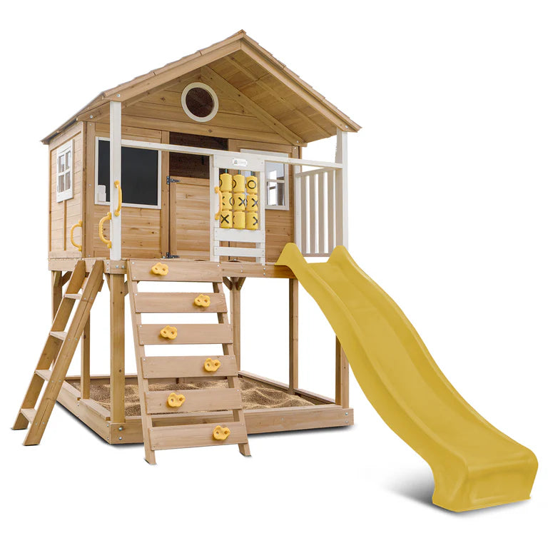 Buy online: Warrigal Cubby House with Yellow Slide Lifespan Kids