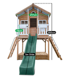 Lifespan Kids Play Houses Winchester Cubby House (Elevated 1.45m) with 3.0m Slide (Green) - Lifespan Kids - OUT OF STOCK eta end April (preorder available now) 9347166086723 LKCH-WINC-3GN Winchester Cubby House (Elevated 1.45m) with 3.0m Slide (Green) - Lifespan Kids  Happy Active Kids Australia
