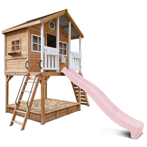 Lifespan Kids Play Houses Winchester Cubby House (Elevated 1.45m) with 3.0m Slide (Pastel Pink) - Lifespan Kids - OUT OF STOCK eta end April (preorder available now) 9347166086754 LKCH-WINC-3PP Winchester Cubby House (Elevated 1.45m) with 3.0m Slide (Pastel Pink) - Lifespan Kids  Happy Active Kids Australia