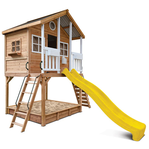Lifespan Kids Play Houses Winchester Cubby House (Elevated 1.45m) with 3.0m Slide (Yellow) - Lifespan Kids - OUT OF STOCK eta end April (preorder available now) 9347166086761 LKCH-WINC-3YL Winchester Cubby House (Elevated 1.45m) with 3.0m Slide (Yellow) - Lifespan Kids Happy Active Kids Australia