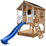 Lifespan Kids Play Houses Winchester Cubby House with 1.2m platform and 2.2m Blue Slide - Lifespan Kids 9347166085740 LKCH-WINC-2BU Winchester Cubby House with 1.2m platform and 2.2m Blue Slide Happy Active Kids Australia