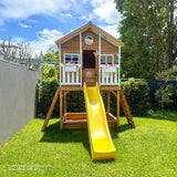 Lifespan Kids Play Houses Winchester Cubby House with 1.2m platform and 2.2m Blue Slide - Lifespan Kids 9347166085740 LKCH-WINC-2BU Winchester Cubby House with 1.2m platform and 2.2m Blue Slide Happy Active Kids Australia