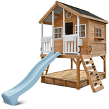 Lifespan Kids Play Houses Winchester Cubby House with 1.2m platform and 2.2m Pastel Blue Slide - Lifespan Kids 9347166085764 LKCH-WINC-2PB Winchester Cubby House with 1.2m platform and 2.2m Pastel Blue Slide Happy Active Kids Australia