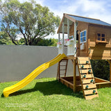 Lifespan Kids Play Houses Winchester Cubby House with 1.2m platform and 2.2m Yellow Slide - Lifespan Kids 9347166085801 LKCH-WINC-2YL Winchester Cubby House with 1.2m platform and 2.2m Yellow Slide Happy Active Kids Australia