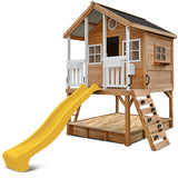 Lifespan Kids Play Houses Winchester Cubby House with 1.2m platform and 2.2m Yellow Slide - Lifespan Kids 9347166085801 LKCH-WINC-2YL Winchester Cubby House with 1.2m platform and 2.2m Yellow Slide Happy Active Kids Australia