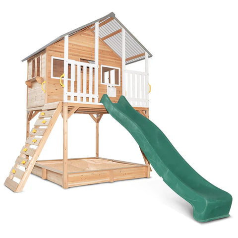 Lifespan Kids Play Houses Winchester Cubby House with Green Slide - Lifespan Kids 9347166075673 LKCH-WINCHE-GRN Buy online: Winchester Cubby House with Green Slide - Lifespan Kids Happy Active Kids Australia