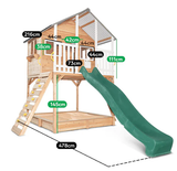 Lifespan Kids Play Houses Winchester Cubby House with Green Slide - Lifespan Kids 9347166075673 LKCH-WINCHE-GRN Buy online: Winchester Cubby House with Green Slide - Lifespan Kids Happy Active Kids Australia