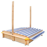 Lifespan Kids Sandpits Joey Wooden Sandpit with Blue Shade Canopy - Lifespan Kids 9347166072917 LKSP-JOEY Buy online: Joey Wooden Sandpit with Blue Sun Shade Canopy  Happy Active Kids Australia