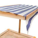 Lifespan Kids Sandpits Joey Wooden Sandpit with Blue Shade Canopy - Lifespan Kids 9347166072917 LKSP-JOEY Buy online: Joey Wooden Sandpit with Blue Sun Shade Canopy  Happy Active Kids Australia