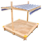 Lifespan Kids Sandpits Joey Wooden Sandpit with Blue Shade Canopy - Lifespan Kids 9347166072917 LKSP-JOEY Buy online: Joey Wooden Sandpit with Blue Sun Shade Canopy  Happy Active Kids Australia