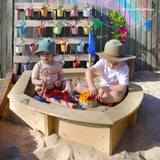 Lifespan Kids Sandpits Wooden Boat Sandpit - Lifespan Kids 09347166000088 SANDPITBOAT Buy online: Wooden Boat Sandpit - Lifespan Kids - Happy Active Kids Happy Active Kids Australia