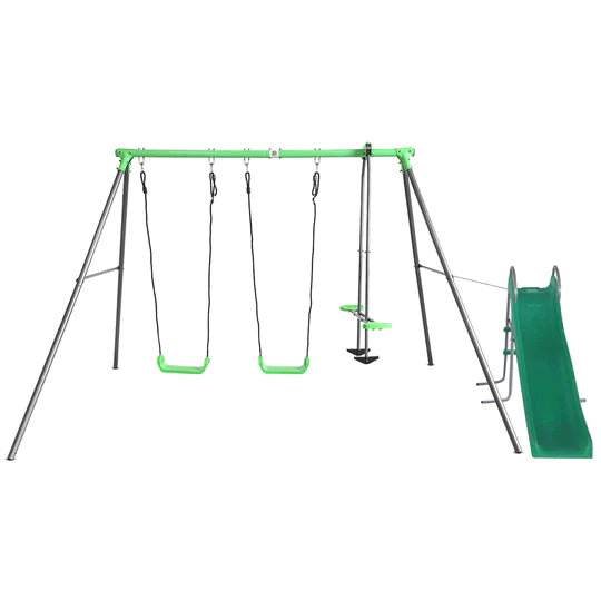 Lifespan Kids Swing Hurley 2 Metal Double Swing Set with Glider & Slide - Lifespan Kids 09347166050922 PEHURLEY2-SLIDE Buy online: Hurley 2 Metal Double Swing Set with Glider & Wavy Slide  Happy Active Kids Australia