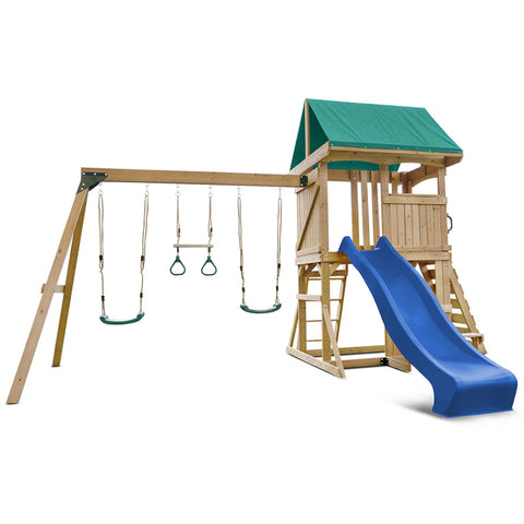 Lifespan Kids Swing Sets & Playsets Carindale Play Centre with Blue Slide - Lifespan Kids - OUT OF STOCK eta TBA 9347166085955 LKPC-CARIND-BU Buy online : Carindale Play Centre with Blue Slide - Lifespan Kids Happy Active Kids Australia