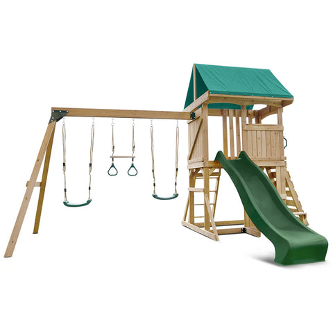 Lifespan Kids Swing Sets & Playsets Carindale Play Centre with Green Slide - Lifespan Kids - OUT OF STOCK eta early-mid Oct (preorder available now) 9347166085962 LKPC-CARIND-GN Buy online : Carindale Play Centre with Green Slide - Lifespan Kids Happy Active Kids Australia