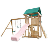 Lifespan Kids Swing Sets & Playsets Carindale Play Centre with Pastel Pink Slide - Lifespan Kids 9347166085993 LKPC-CARIND-PP Buy online : Carindale Play Centre with Pastel Pink Slide - Lifespan Kids Happy Active Kids Australia