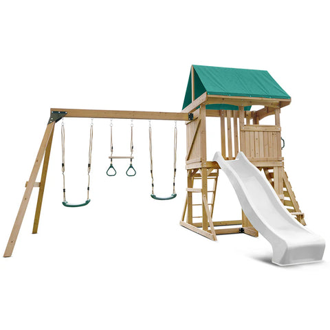 Lifespan Kids Swing Sets & Playsets Carindale Play Centre with White Slide - Lifespan Kids 9347166086006 LKPC-CARIND-PW Buy online : Carindale Play Centre with White Slide - Lifespan Kids Happy Active Kids Australia