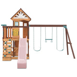 Lifespan Kids Swing Sets & Playsets Coventry Play Centre Set with Pastel Pink Slide - Lifespan Kids 9347166086136 LKPC-COVEN-PP Buy online : Coventry Play Centre Set with Pastel Pink Slide - Lifespan Kids Happy Active Kids Australia