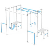 Lifespan Kids Swing Sets & Playsets Junior Jungle Daylesford Climbing Frame in Pastel Blue - Lifespan Kids 9347166087409 LKJJ-DAYPB-SET Buy online: Junior Jungle Daylesford Climbing Frame in Pastel Blue - Lifespan Kids Happy Active Kids Australia