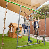 Lifespan Kids Swing Sets & Playsets Junior Jungle Safari with Swings Set and Flying Fox - Lifespan Kids 9347166067524 LKJJ-SAFRIST-B Happy Active Kids Australia