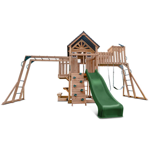 Lifespan Kids Swing Sets & Playsets Kensington Play Centre Set with Green Slide - Lifespan Kids - OUT OF STOCK eta end Oct/early Nov (preorder available now) 9347166086242 LKPC-KENS-GN Buy online: Kensington Centre Set with Green Slide - Lifespan Kids Happy Active Kids Australia