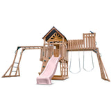 Lifespan Kids Swing Sets & Playsets Kensington Play Centre Set with Pastel Pink Slide - Lifespan Kids 9347166086273 LKPC-KENS-PP Buy online: Kensington Centre Set with Pastel Pink Slide - Lifespan Kids Happy Active Kids Australia