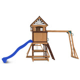 Lifespan Kids Swing Sets & Playsets Meer Brook Play Centre with Blue Slide - Lifespan Kids 9347166078575 LKPC-MEERB-BLU Buy online: Meer Brook Play Centre with Blue Slide - Lifespan Kids Happy Active Kids Australia