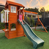 Lifespan Kids Swing Sets & Playsets Springlake Play Centre with Swings & Green Slide - Lifespan Kids 9347166070012 LKPC-SPRING-GRN Happy Active Kids Australia