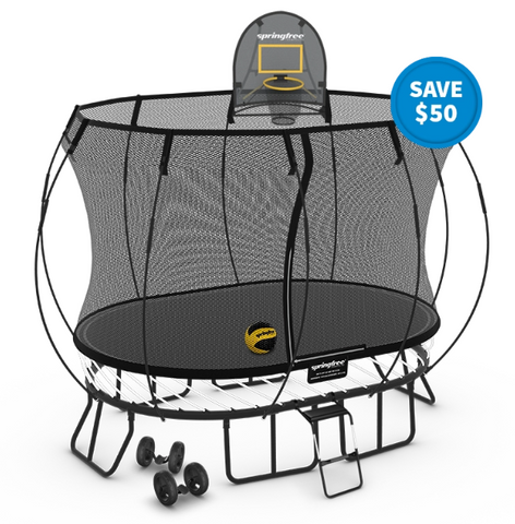 Springfree Trampoline Trampolines Springfree® Compact Oval Trampoline Moving Bundle (FREE SHIPPING) 182464000892 O47SPORTS Springfree® Compact Oval Trampoline Sports Bundle - Happy Active Kids Happy Active Kids Australia