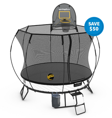 Springfree Trampoline Trampolines Springfree® Compact Round Trampoline Sports Bundle (FREE SHIPPING) 182464000199 R54SPORTS Springfree® Compact Round Trampoline Sports Bundle - Happy Active Kids Happy Active Kids Australia