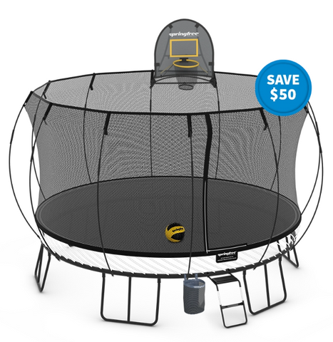 Springfree Trampoline Trampolines Springfree® Jumbo Round Trampoline Sports Bundle (FREE SHIPPING) 182464000434 R132SPORTS Springfree® Jumbo Round Trampoline Sports Bundle - Happy Active Kids Happy Active Kids Australia