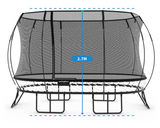 Springfree Trampoline Trampolines Springfree® Large Oval Trampoline in Steely Wind (FREE SHIPPING) 182464000281 O92STEELYWIND Buy online : Springfree® Large Oval Trampoline in Steely Wind  Happy Active Kids Australia