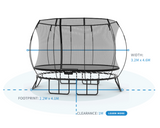 Springfree Trampoline Trampolines Springfree® Large Oval Trampoline in Steely Wind (FREE SHIPPING) 182464000281 O92STEELYWIND Buy online : Springfree® Large Oval Trampoline in Steely Wind  Happy Active Kids Australia