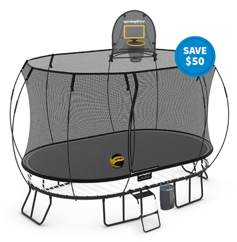 Springfree Trampoline Trampolines Springfree® Large Oval Trampoline Sports Bundle (FREE SHIPPING) 182464000281 O92SPORTS Springfree® Large Oval Trampoline Sports Bundle - Happy Active Kids Happy Active Kids Australia