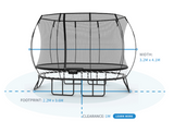 Springfree Trampoline Trampolines Springfree® Medium Oval Trampoline in Steely Wind (FREE SHIPPING) 182464000250 O77STEELYWIND Buy online : Springfree® Medium Oval Trampoline - in Steely Wind Happy Active Kids Australia